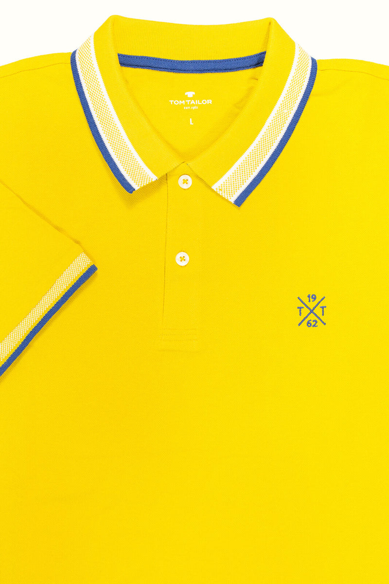 Tom Tailor Herren Poloshirt – Sportsgeiz Classic gelb