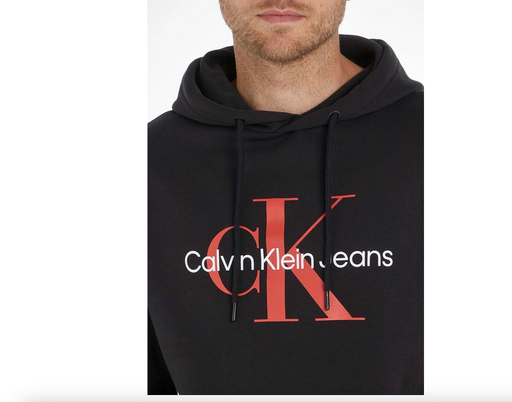Sportsgeiz Hoodie Klein – Calvin Jeans Kapuzensweatshirt CK schwarz