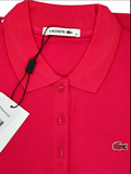 Lacoste Damen Poloshirt PF6949 - 00 Kurzarm fraise rot