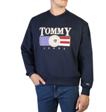 Tommy Jeans Sweatshirt USA Estabilished 1985 Logo Sweater blau