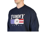 Tommy Jeans Sweatshirt USA Estabilished 1985 Logo Sweater blau