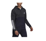 adidas Herren Hoodie Jacke Sweater Colorblock Kapuzenjacke schwarz