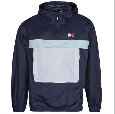 Tommy Hilfiger Jeans Windbreaker Regenjacke Windjacke Herren Jacke dunkleblau