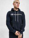 Champion Hoodie Herren Kapuzensweatshirt Logo Classic blau